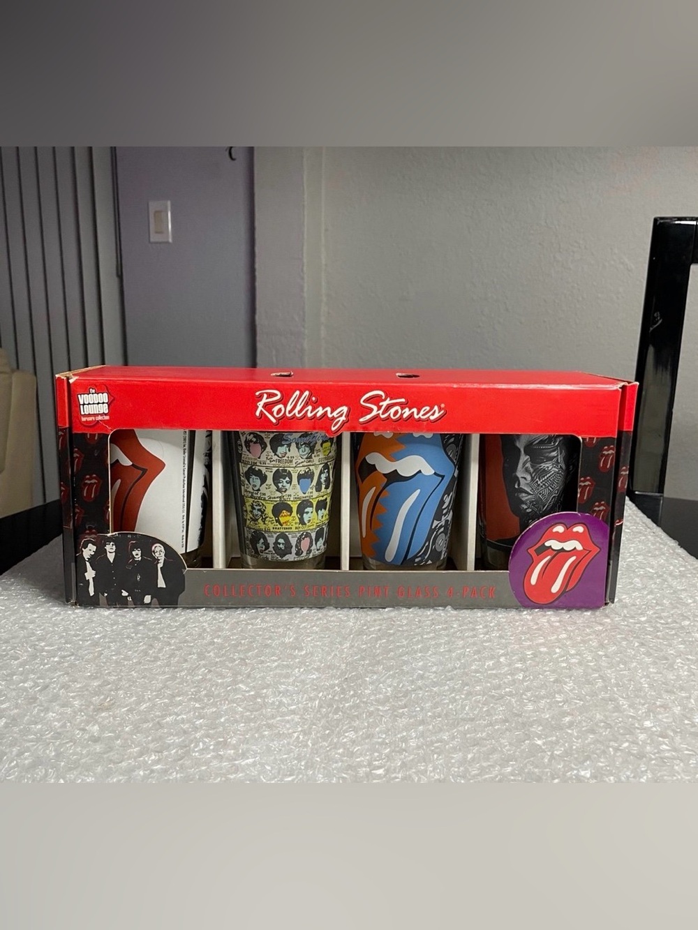Rolling Stones Voodoo Lounge Collector's Series 4-Pack Pint Glass Set